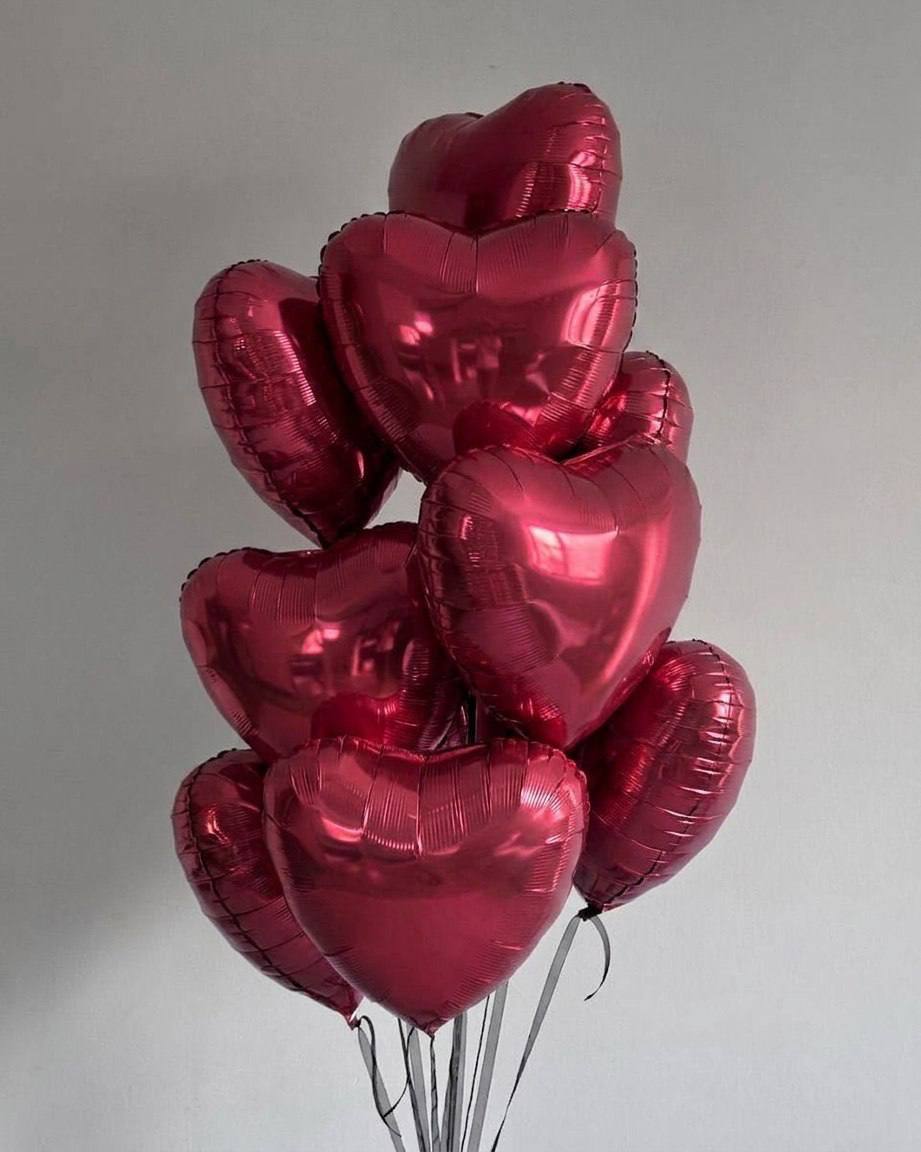 Фольгированные шары «Сердце красное»